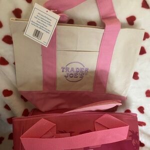 Pink Trader Joes bags